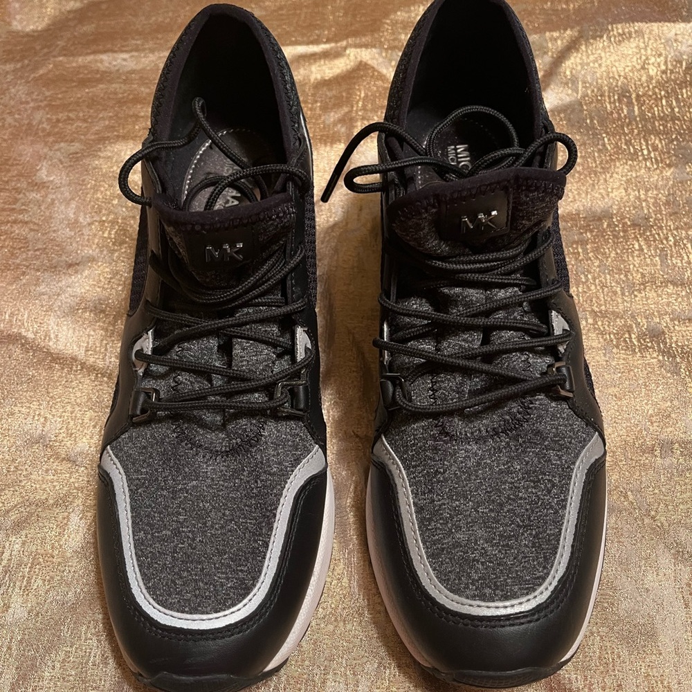 Michael Kors Black and Gray Athletic Sneakers